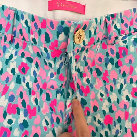 Lilly Pulitzer Multi-color Hottie Dottie Diva Stretch Pants - Size 6 - Picture 3 of 7